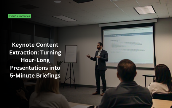 Transform long presentations into bite-sized insights