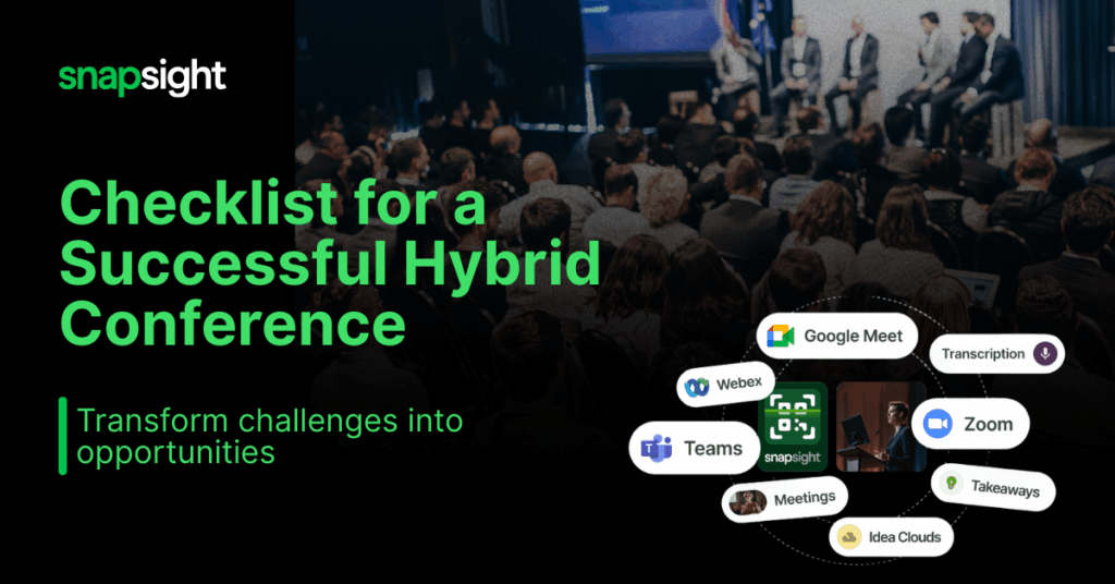 Hybrid conference planning checklist