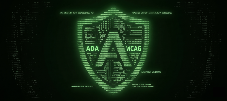 Event accessibility compliance 2026 dashboard showing ADA Title II and WCAG 2.1 Level AA live captioning requirements for conferences